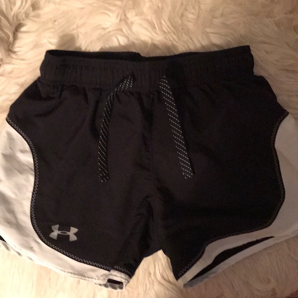 Black athletic shorts